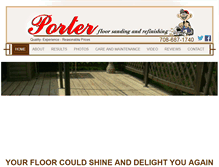 Tablet Screenshot of portersfloorsanding.com